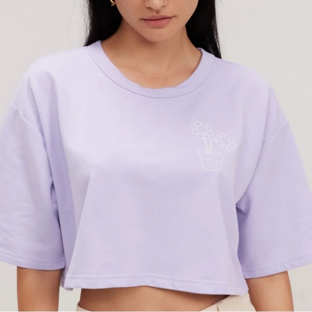 Smiley Day Perfect Crop Tee